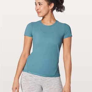 Lululemon Into the Sun Tee Persian Blue SZ 8